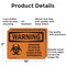 Signmission Biohazard No Food Or Drink OSHA Warning Sign, Aluminum, 10in W x 7in L, 2PK OS-2PACK-WS-A-710-L-12498 - alternate 7